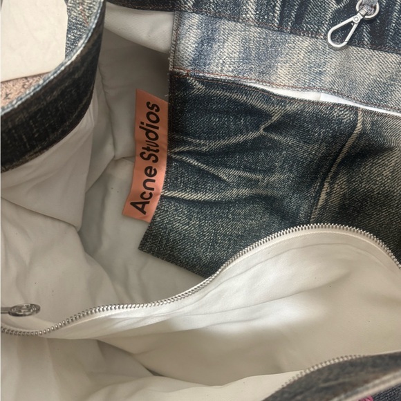 Acne Denim Tote with Colorful Chains - Picture 6 of 9